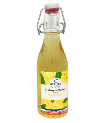 Sirop artisanal Banane 25 cl