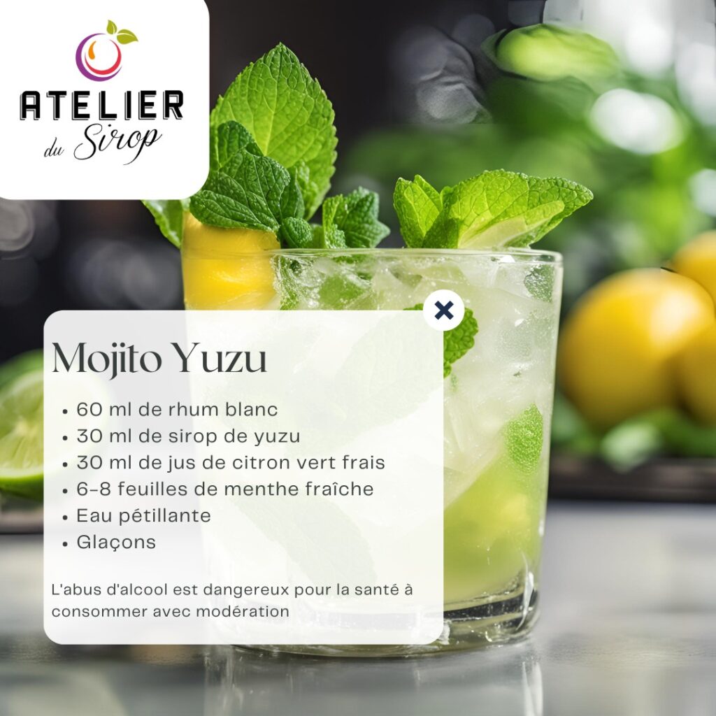Mojito sirop de yuzu