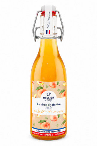 Marion, c'est le sirop de pêche blanche verveine